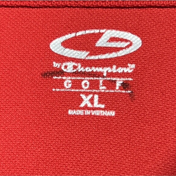Champion Golf Shirt Mens XL Red Duo Dry Polo Pullover‎ Short Sleeve Rugby Sports - Picture 4 of 12